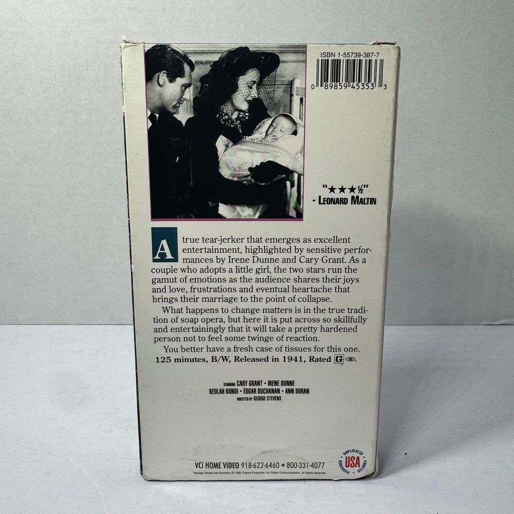 Penny Serenade VHS‎ Cary Grant Irene Dunne 1941 VCI Classics Drama Movie Vintage